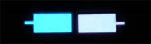 Gif showing the 24x45cm panel lit and unlit