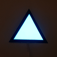 7cm Triangle Flashing of and on