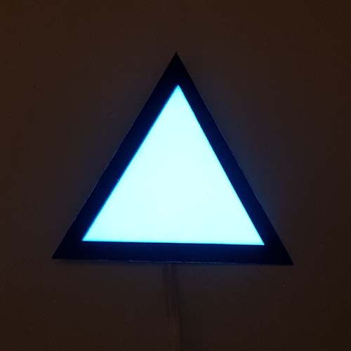 glowing el panel triangle for detroit become human cosplay