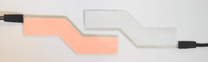 Gif showing this zig-zag EL Panels lit and unlit in white and light blue