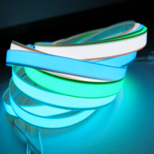1cm x 1meter el tape, glowing tape available in a selection of vivid colours with various backings and el drivers