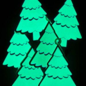glowing el christmas trees