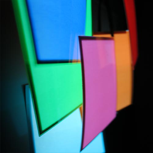 7cm x 11cm rectangular glowing electroluminescent panel
