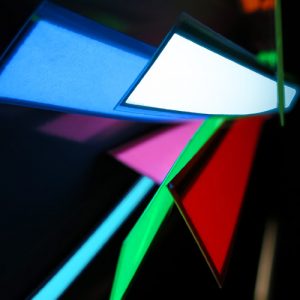2 x 25cm glowing electroluminescent tape