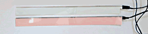 Gif showing the 2x25cm EL Tape, panel lit and unlit