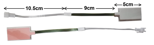 Gif showing the 24x45cm panel lit and unlit