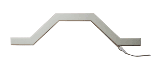 EL foil tape angled glowing shape