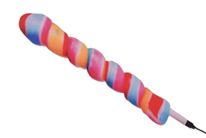 Gif glowing candy stick panel lit and unlit